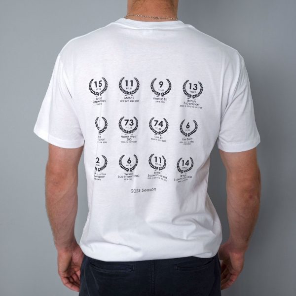 Men's White Championship Design T Shirt